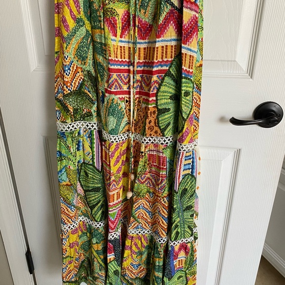 FARM Rio Brazil Tropical Farm Freshness Cropped Maxi Dress, US Size L 🇧🇷 - Picture 11 of 13